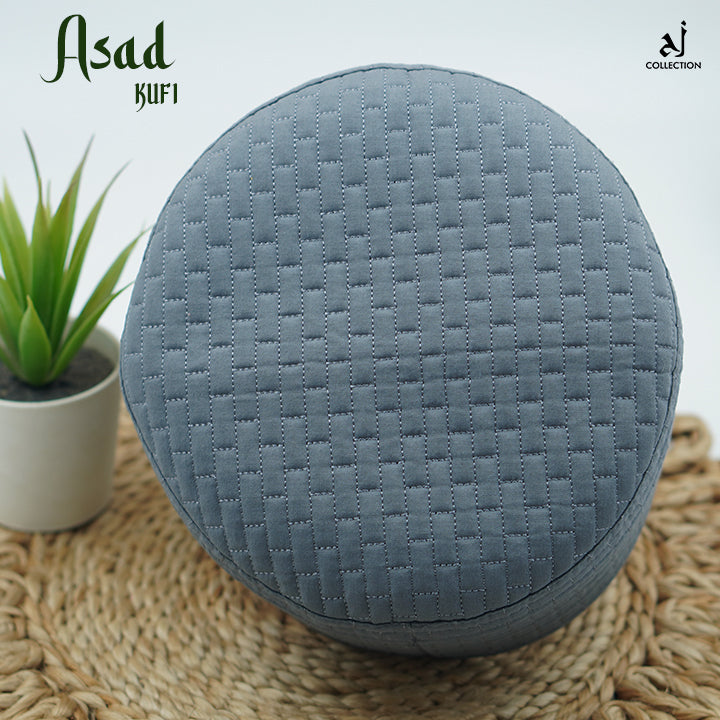 Asad Kufi Cap - Dark Gray