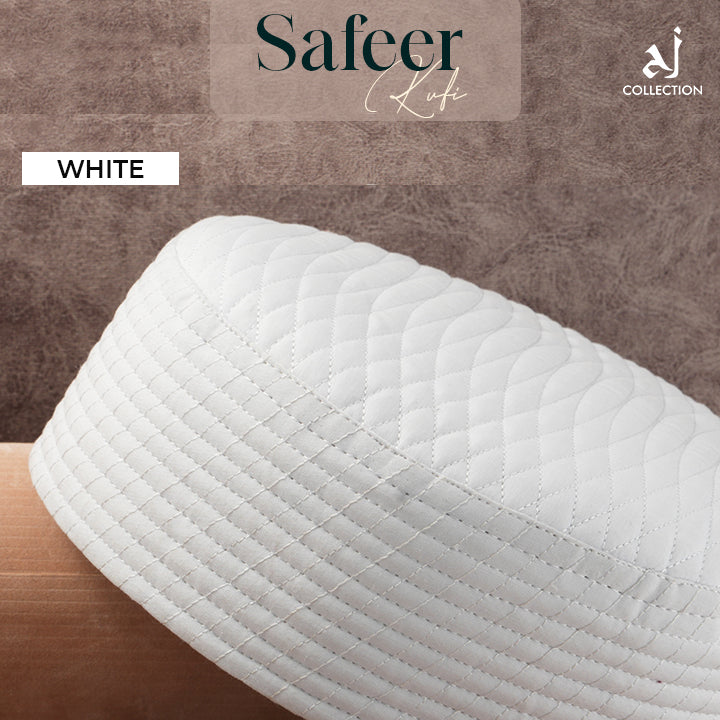 Safeer Kufi Cap - White