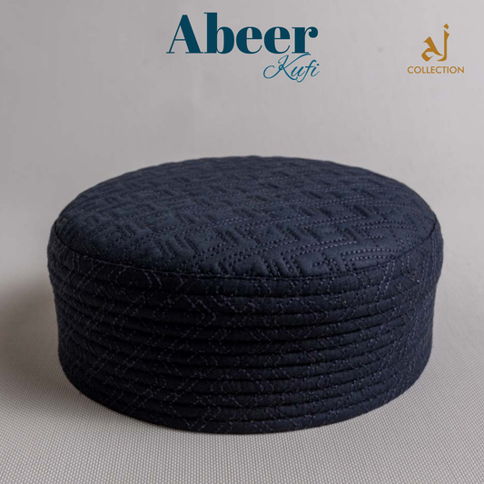 Abeer Kufi Cap - Deep Navy
