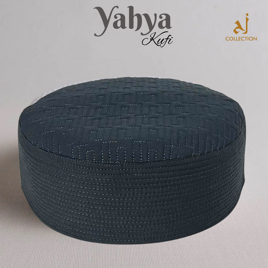 Yahya Kufi Cap - Charcoal