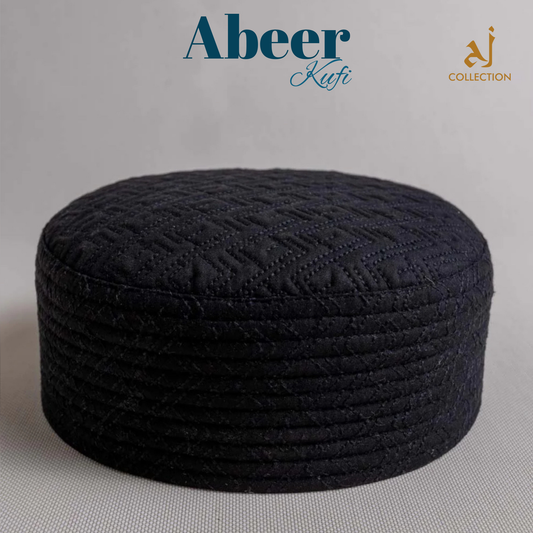 Abeer Kufi Cap - Black