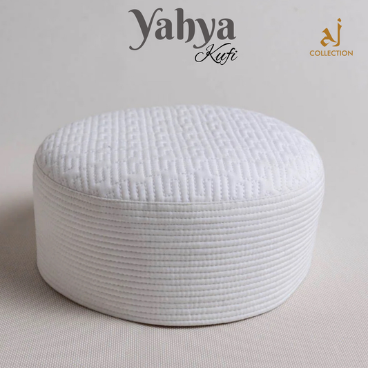 Yahya Kufi Cap - White