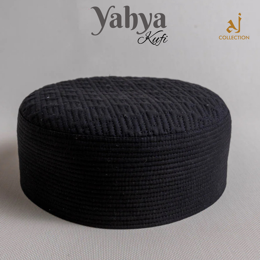 Yahya Kufi Cap - Black