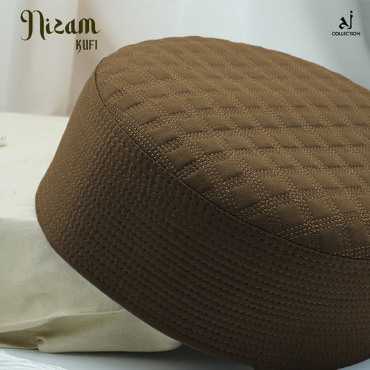 Nizam Kufi Cap - Camel Brown