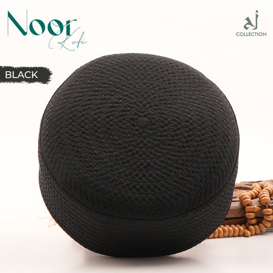 Noor Kufi Cap - Black