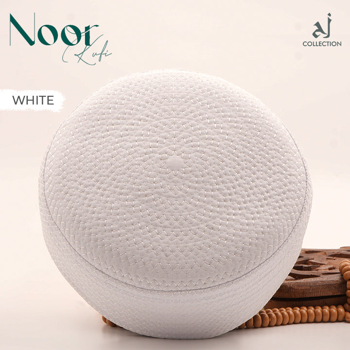 Noor Kufi Cap - White