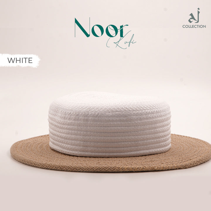 Noor Kufi Cap - White