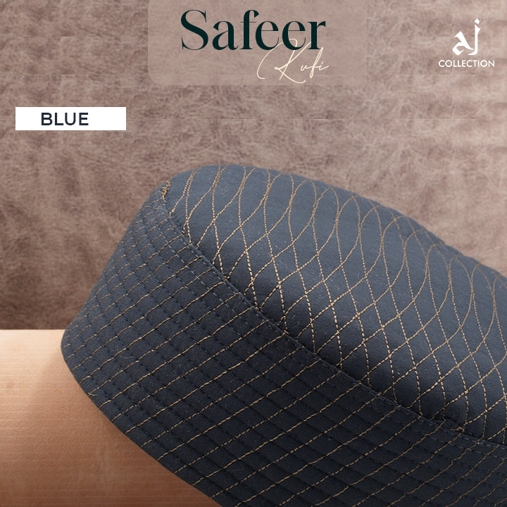 Safeer Kufi Cap - Blue