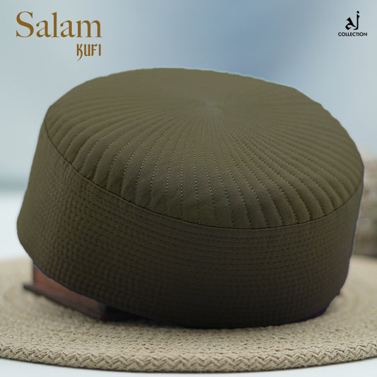 Salam Kufi Cap - Olive Green